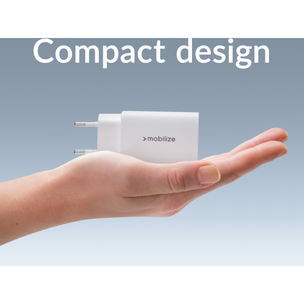 Mobilize Wall Charger 2X Usb-C Gan 45W With Pd/Pps White - Afbeelding 7