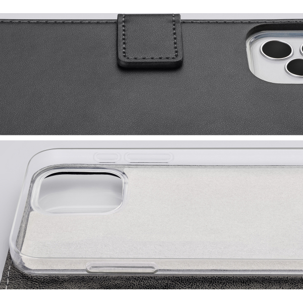 Mobilize Classic Gelly Wallet Book Case Apple Iphone 13/14/15 Black - Afbeelding 7