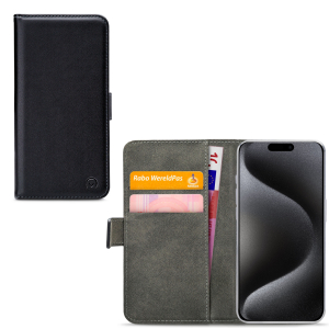 Mobilize Classic Gelly Wallet Book Case Apple Iphone 15 Pro Black