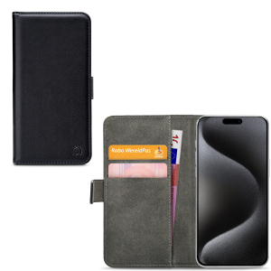 Mobilize Classic Gelly Wallet Book Case Apple Iphone 15 Pro Max Black