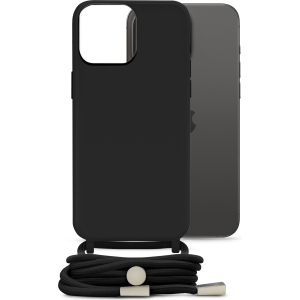 Mobilize Lanyard Gelly Case For Apple Iphone 15 Pro Max Black