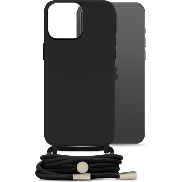Mobilize Lanyard Gelly Case For Apple Iphone 15 Pro Max Black