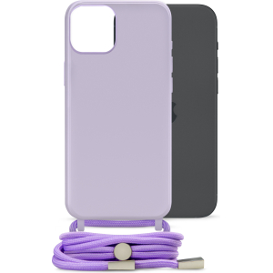 Mobilize Lanyard Gelly Case For Apple Iphone 15 Plus Pastel Purple