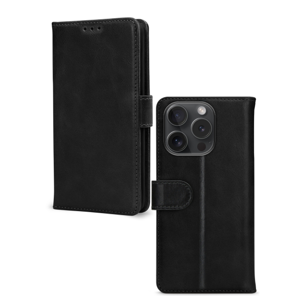 Mobilize Leather Wallet Apple Iphone 15 Pro Black - Afbeelding 2