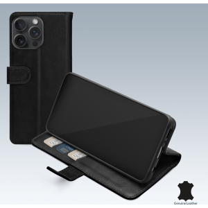 Mobilize Leather Wallet Apple Iphone 15 Pro Max Black