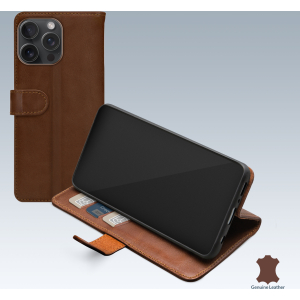 Mobilize Leather Wallet Apple Iphone 15 Pro Max Brown
