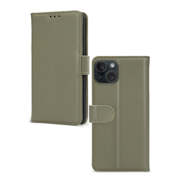 Mobilize Premium Gelly Wallet Book Case Apple Iphone 15 Plus Green - Afbeelding 2