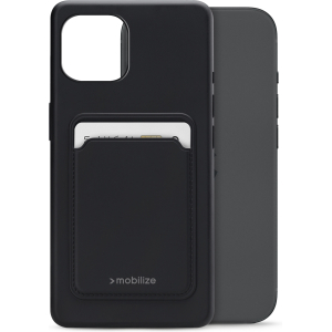 Mobilize Rubber Gelly Card Case Apple Iphone 15 Matt Black