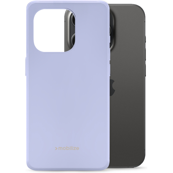 Mobilize Rubber Gelly Case Apple Iphone 15 Pro Pastel Purple