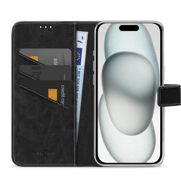 My Style Flex Wallet For Apple Iphone 13/14/15 Black - Afbeelding 3