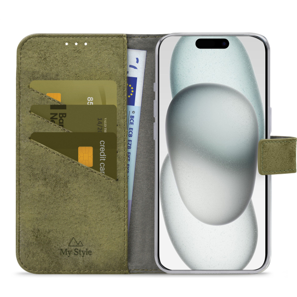 My Style Flex Wallet For Apple Iphone 13/14/15 Olive - Afbeelding 3