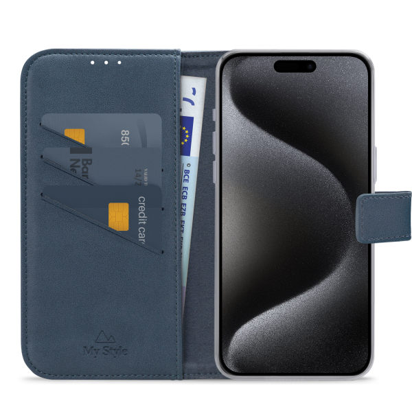 My Style Flex Wallet For Apple Iphone 15 Pro Max Ocean Blue - Afbeelding 3