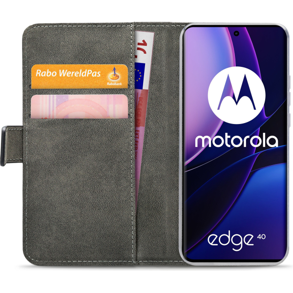 Mobilize Classic Gelly Wallet Book Case Motorola Edge 40 Black - Afbeelding 4