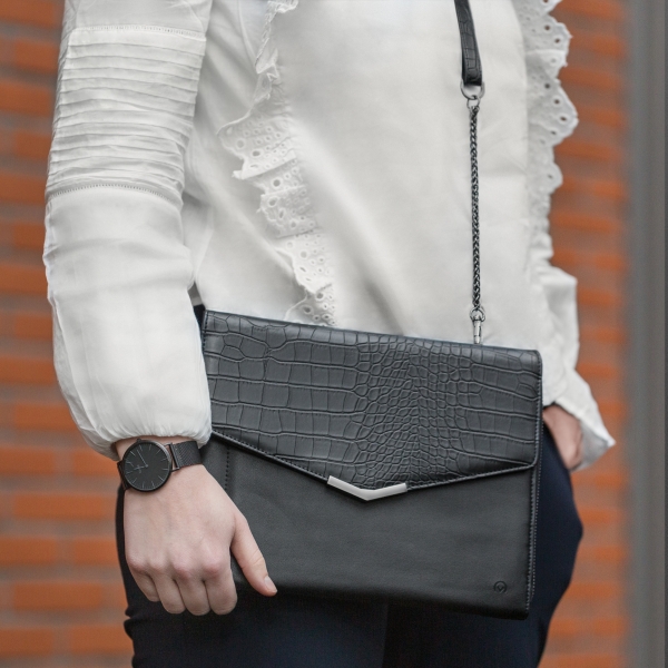 Mobilize Elegant Universal Tablet Clutch Black Croco - Afbeelding 7