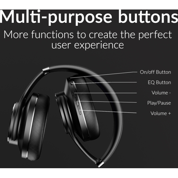 Mobilize Bluetooth Headphone With Speaker Function Black - Afbeelding 7