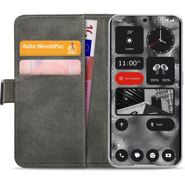 Mobilize Classic Gelly Wallet Book Case Nothing Phone (2) Black - Afbeelding 4