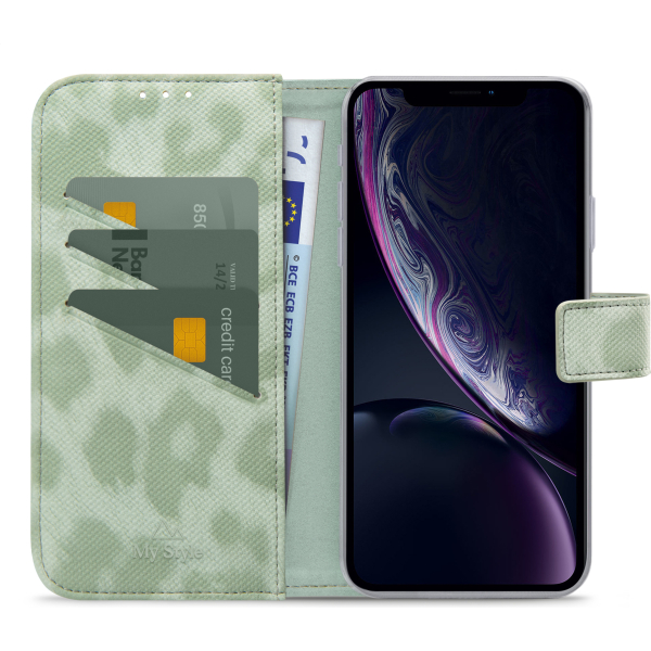 My Style Flex Wallet For Apple Iphone Xr/11 Green Leopard - Afbeelding 3