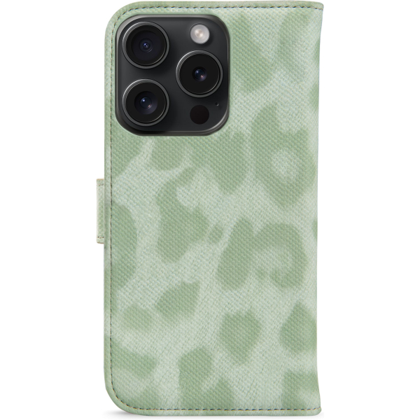 My Style Flex Wallet For Apple Iphone 15 Pro Green Leopard - Afbeelding 2