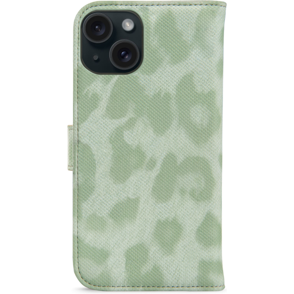 My Style Flex Wallet For Apple Iphone 15 Plus Green Leopard - Afbeelding 2
