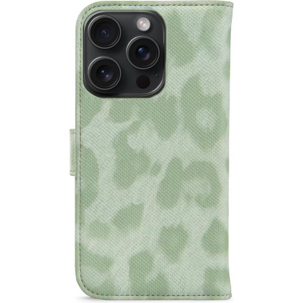 My Style Flex Wallet For Apple Iphone 15 Pro Max Green Leopard - Afbeelding 2
