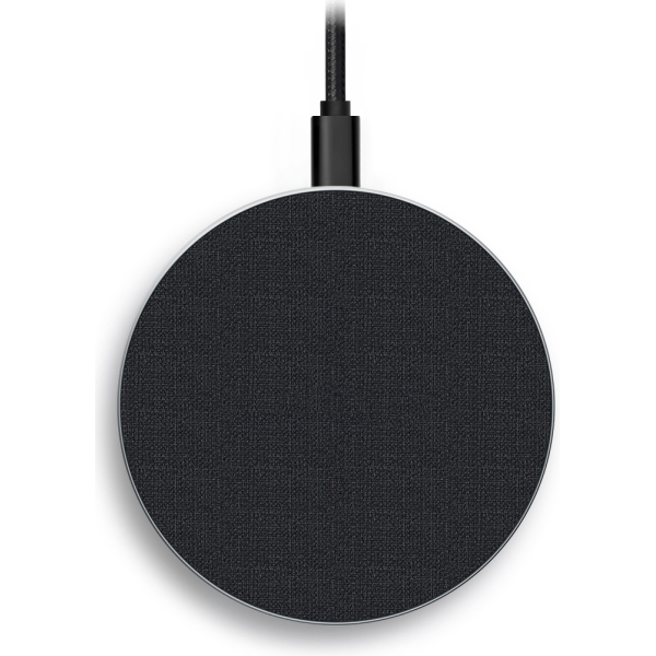 Mobilize Wireless Fast Charger Flat 5W/7.5W/10W/15W Pu Leather Grey - Afbeelding 3