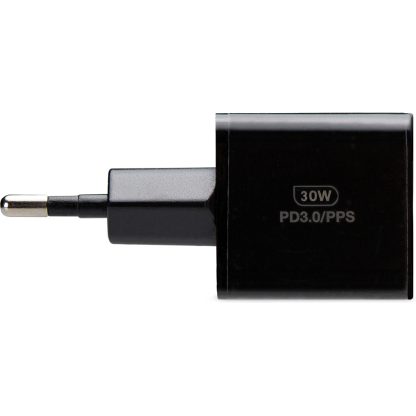Mobilize Wall Charger Usb-C Gan 30W With Pd/Pps + Usb-C Nylon Cable 1.2M Black - Afbeelding 3