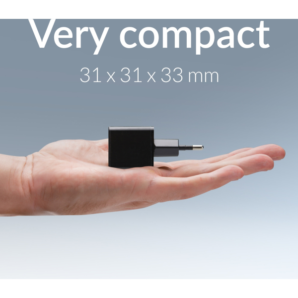 Mobilize Wall Charger Usb-C Gan 30W With Pd/Pps + Usb-C Nylon Cable 1.2M Black - Afbeelding 8