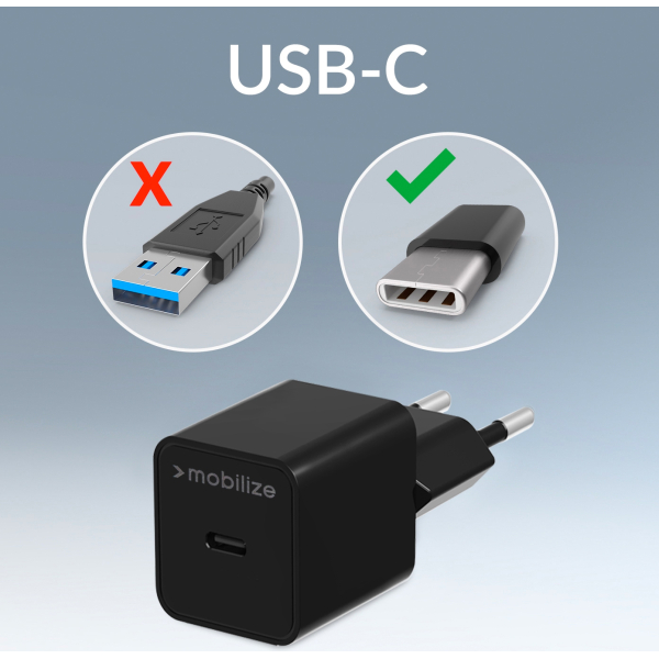 Mobilize Wall Charger Usb-C Gan 30W With Pd/Pps Black - Afbeelding 6