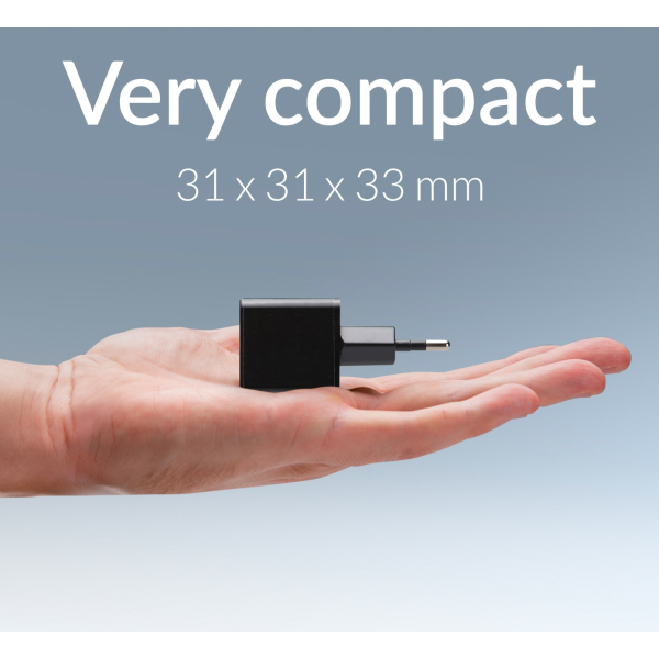 Mobilize Wall Charger Usb-C Gan 30W With Pd/Pps Black - Afbeelding 7