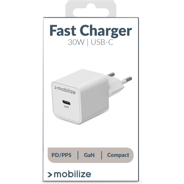 Mobilize Wall Charger Usb-C Gan 30W With Pd/Pps White - Afbeelding 11