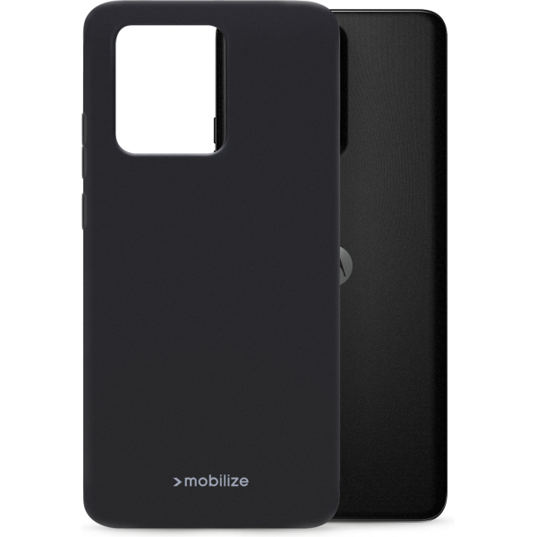 Mobilize Rubber Gelly Case Motorola Edge 40 Neo Matt Black