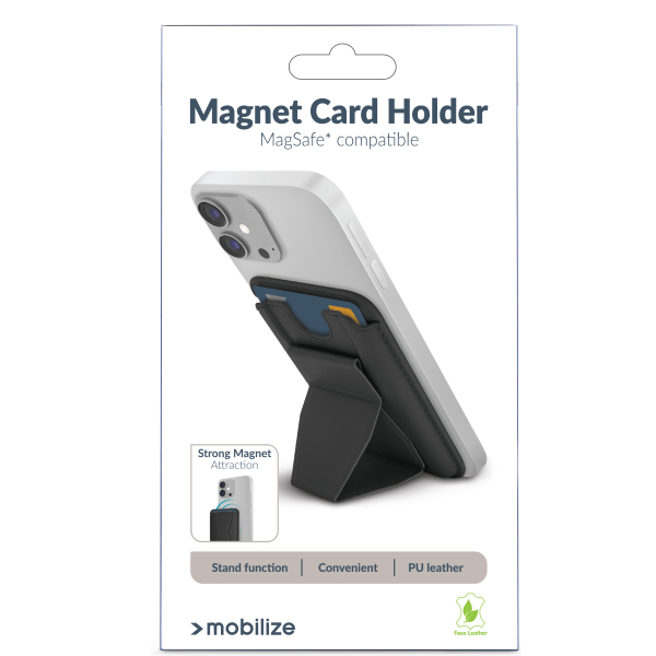 Mobilize Magsafe Compatible Magnet Card Holder Black - Afbeelding 6