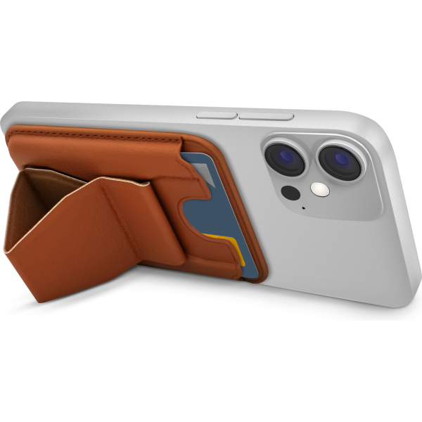 Mobilize Magsafe Compatible Magnet Card Holder Brown - Afbeelding 3