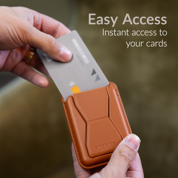 Mobilize Magsafe Compatible Magnet Card Holder Brown - Afbeelding 5