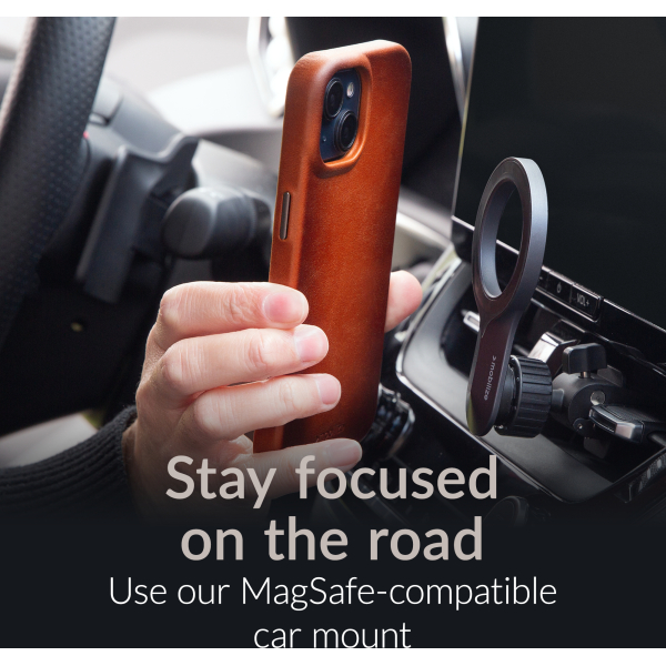 Mobilize Magsafe Compatible Premium Leather Case Apple Iphone 15 Burned Cognac - Afbeelding 7