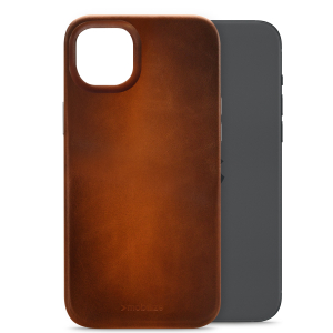 Mobilize Magsafe Compatible Premium Leather Case Apple Iphone 15 Plus Burned Cognac