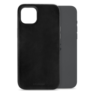 Mobilize Magsafe Compatible Premium Leather Case Apple Iphone 15 Plus Black
