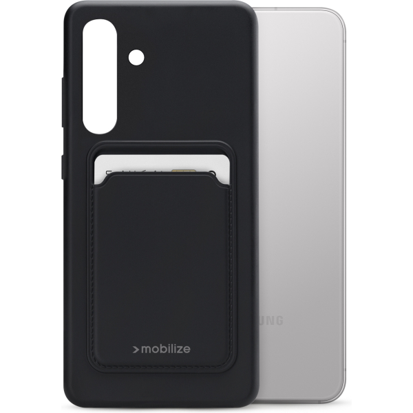 Mobilize Rubber Gelly Card Case Samsung Galaxy S24 5G/S25 5G Matt Black