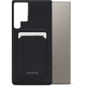 Mobilize Rubber Gelly Card Case Samsung Galaxy S24 Ultra 5G Matt Black