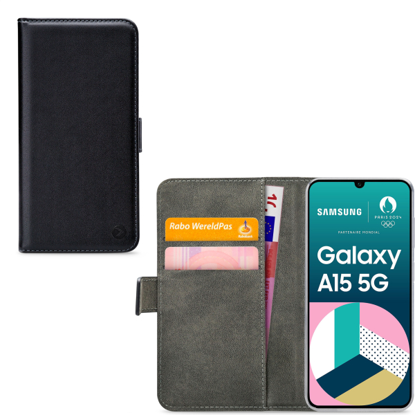 Mobilize Classic Gelly Wallet Book Case Samsung Galaxy A15 4G/5G Black