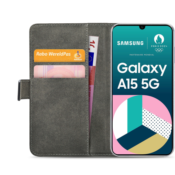 Mobilize Classic Gelly Wallet Book Case Samsung Galaxy A15 4G/5G Black - Afbeelding 4