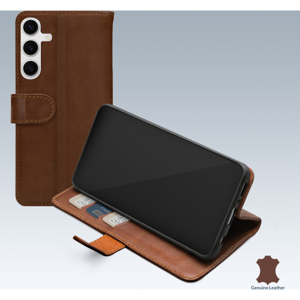 Mobilize Leather Wallet Samsung Galaxy S24 5G/S25 5G Brown
