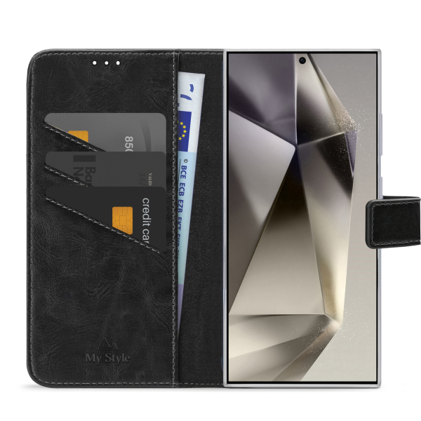 My Style Flex Wallet For Samsung Galaxy S24 Ultra 5G Black - Afbeelding 3