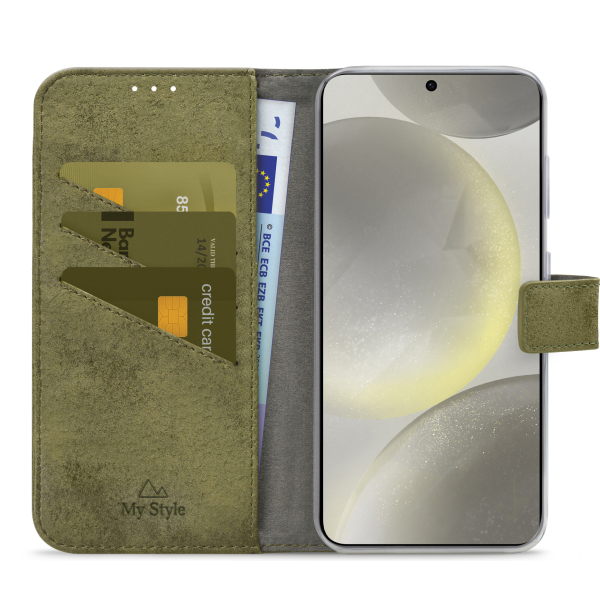 My Style Flex Wallet For Samsung Galaxy S24+ 5G Olive - Afbeelding 3