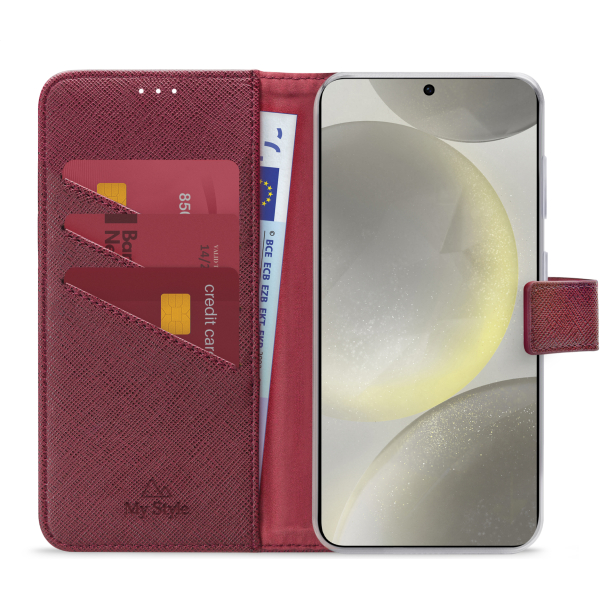 My Style Flex Wallet For Samsung Galaxy S24 5G/S25 5G Bordeaux - Afbeelding 3