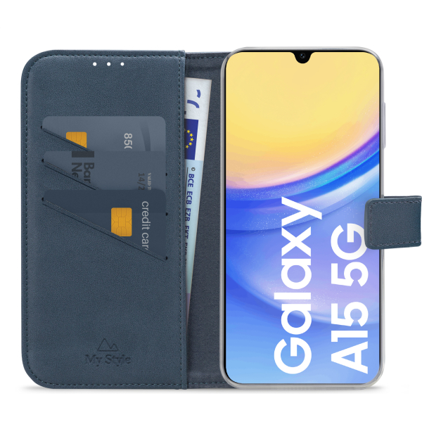 My Style Flex Wallet For Samsung Galaxy A15 4G/5G Ocean Blue - Afbeelding 3