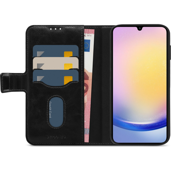 Mobilize 2In1 Magnet Gelly Wallet Case Samsung Galaxy A25 5G Black - Afbeelding 3