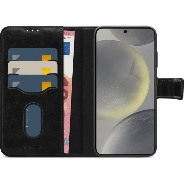 Mobilize 2In1 Magsafe Compatible Gelly Wallet Case Samsung Galaxy S24+ 5G Black - Afbeelding 3