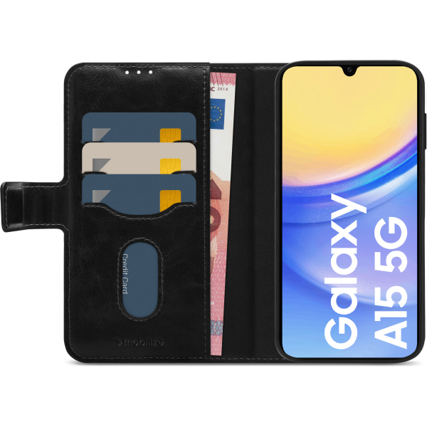 Mobilize 2In1 Magnet Gelly Wallet Case Samsung Galaxy A15 4G/5G Black - Afbeelding 3