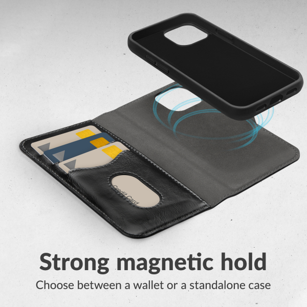 Mobilize 2In1 Magsafe Compatible Gelly Wallet Case Apple Iphone 15 Black - Afbeelding 2